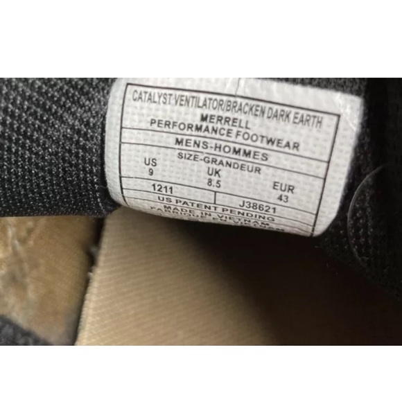 Merrell Catalyst Ventilator Bracken Hiking Shoes - Picture 9 of 9